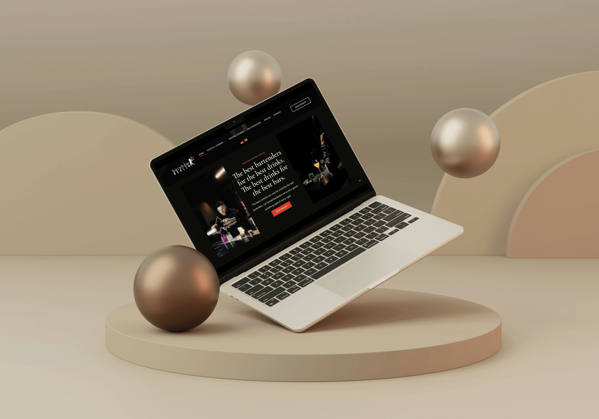 barshow portfolio website display